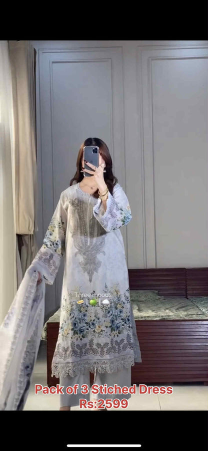 Pack of 3 Stiched Dress