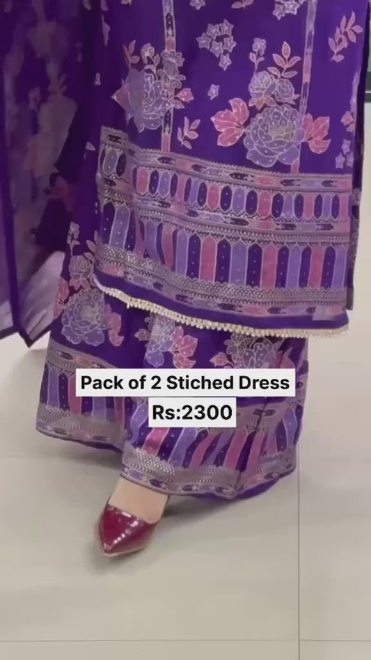 Pack of 2 Stiched Dress