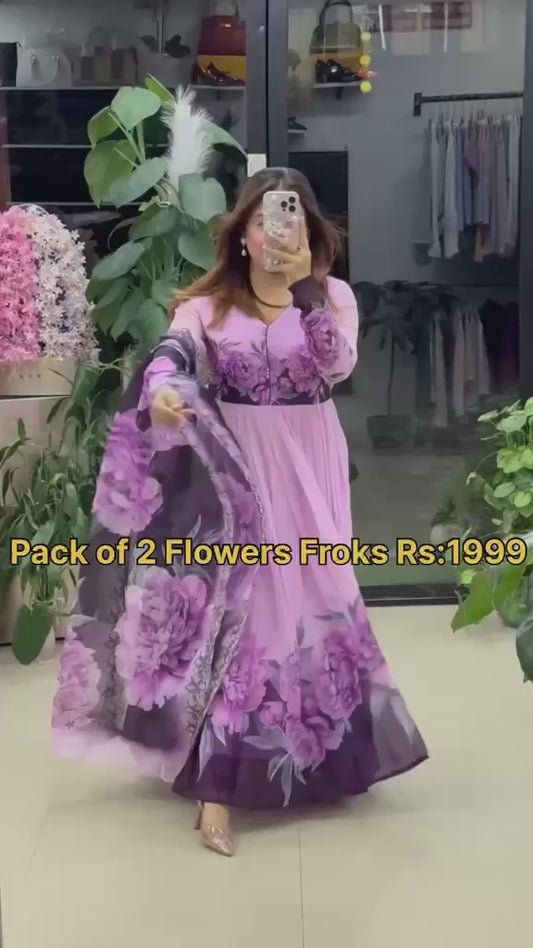 Pack of 2 Flowers Froks